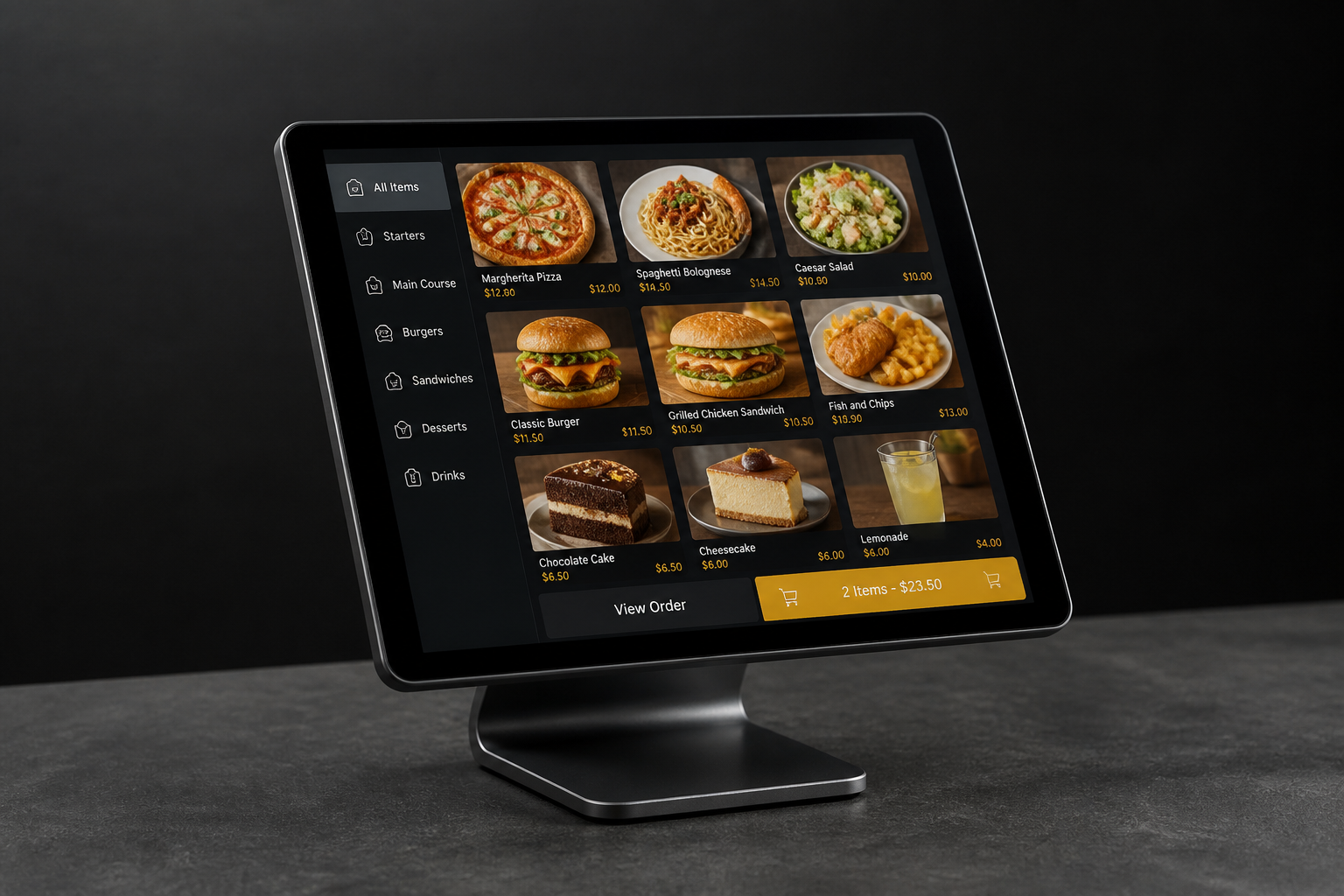 Tablette de commande restaurant